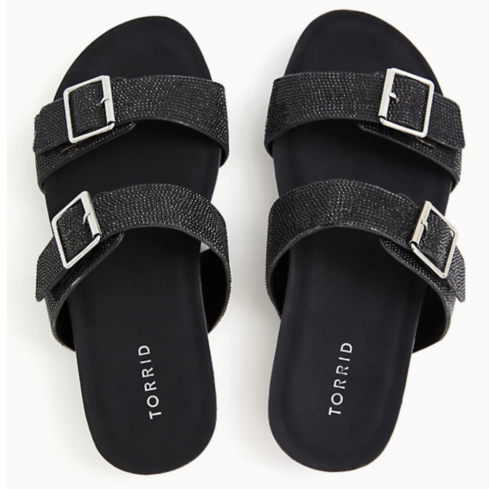 Size 7WW Torrid Rhinestone Cork Sandal